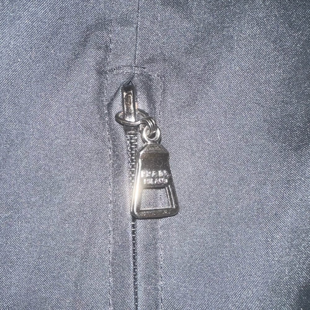 Prada Rainjacket/ Windbreaker Jacket. Solid Black… - image 5